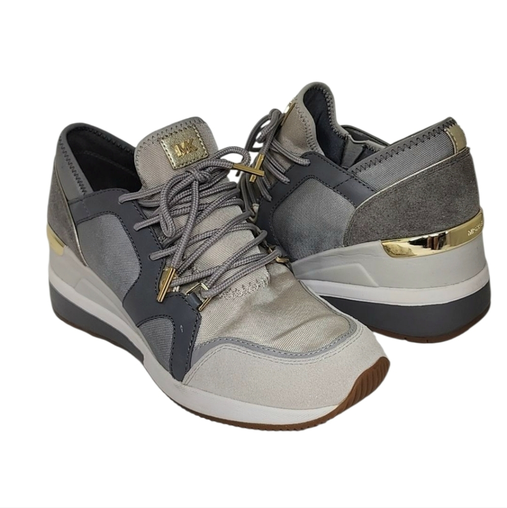 Michael Kors MK Womens Shoes Sneakers Gary Wedge Size 8 M